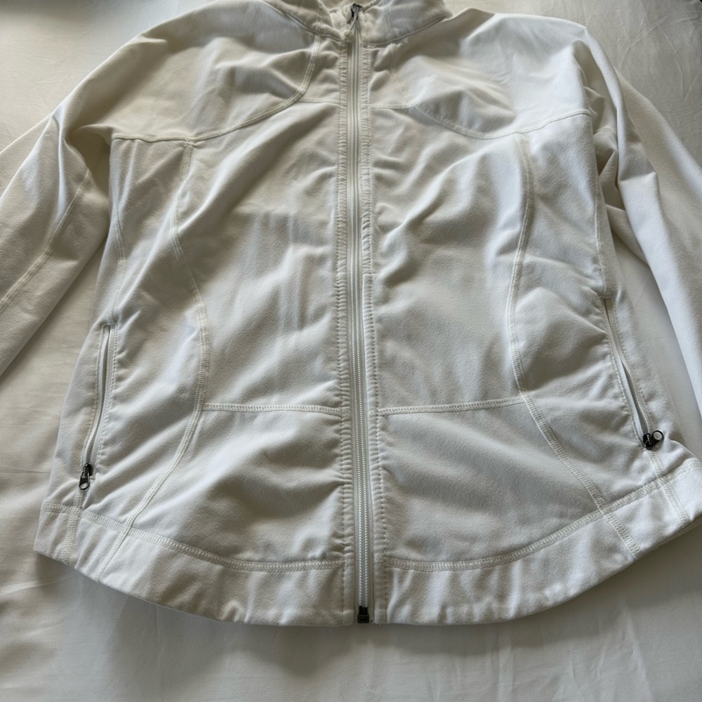 Lululemon Athletica White Ski & Snow Jacket Water-Resistant